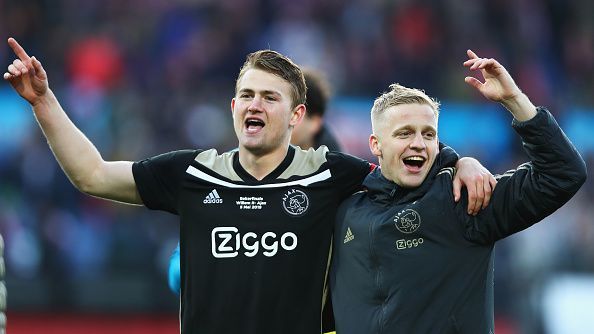 Matthijs de Ligt and Donny Van de Beek - Ajax