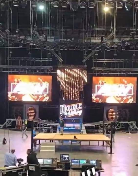 The Double Or Nothing entrance stage