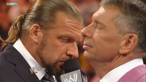 Triple H and Vince McMahon