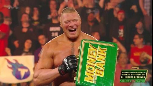 Brock Lesner made a surprise entry and won the 'Money In The Bank' briefcase