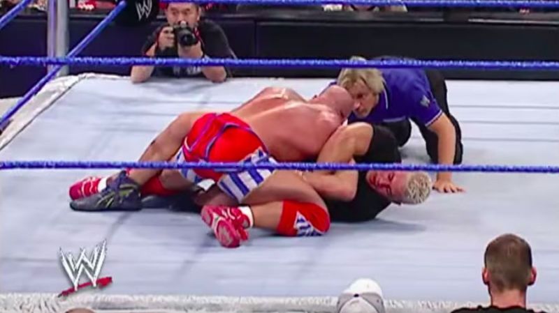 Puder's action during a match with Kurt Angle cost the Tough Enough star dearly.