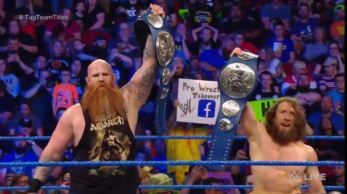 daniel bryan and erick rowan smackdown tag team champions