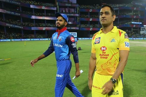 Shreyas Iyer and MS Dhoni (Image courtesy:iplt20.com)