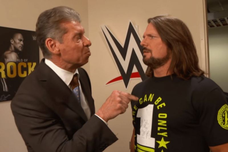 vince mcmahon and aj styles