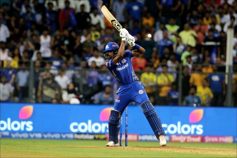 Hardik Pandya commonly uses his wrists to score boundaries.