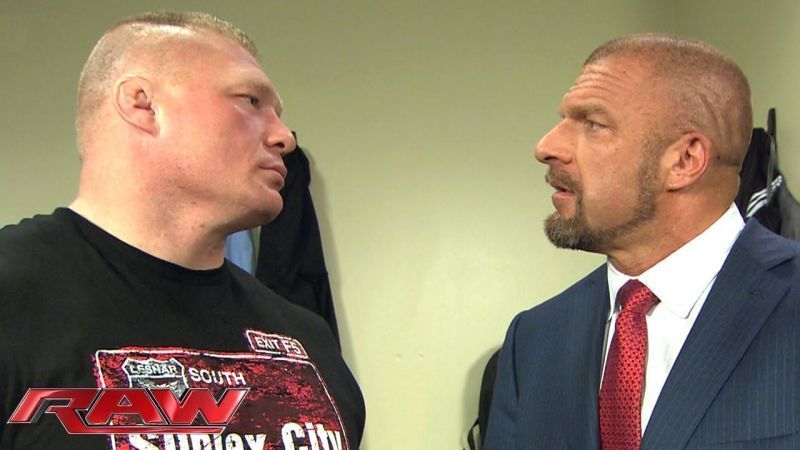 Brock Lesnar and Triple had a heated feud back in 2013
