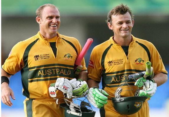 Adam Gilchrist and Matthew Hayden