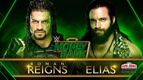 Elias tries to stop Reigns' constant winning on PPVs at MITB.