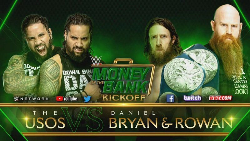 MITB 2019: The Usos vs Daniel Bryan and Rowan