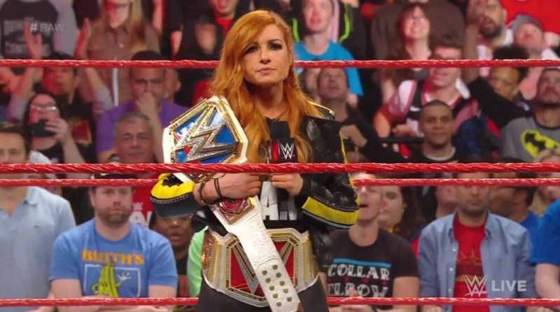 Does this mean Becky will lose one of the titles at Money in the Bank?