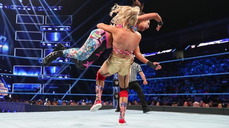 Bayley managed to overcome Lacey Evans without any problem