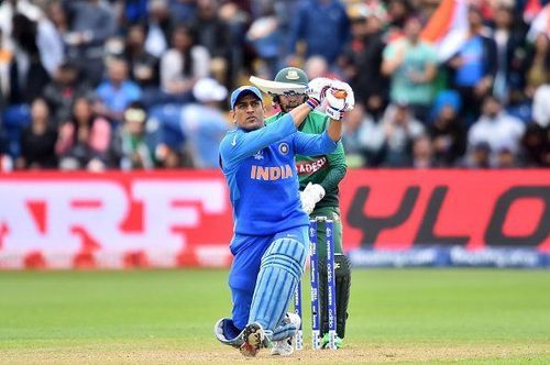 MS Dhoni scores a ton. Picture: BCCI