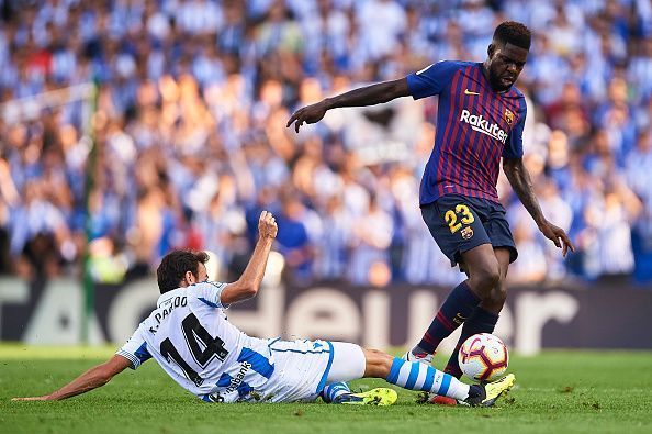 Umtiti has struggled with injuries this season