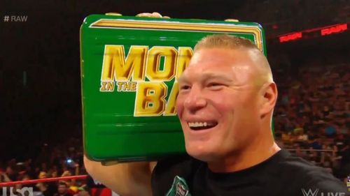 Brock Lesnar won the 2019 men's Money In The Bank ladder match