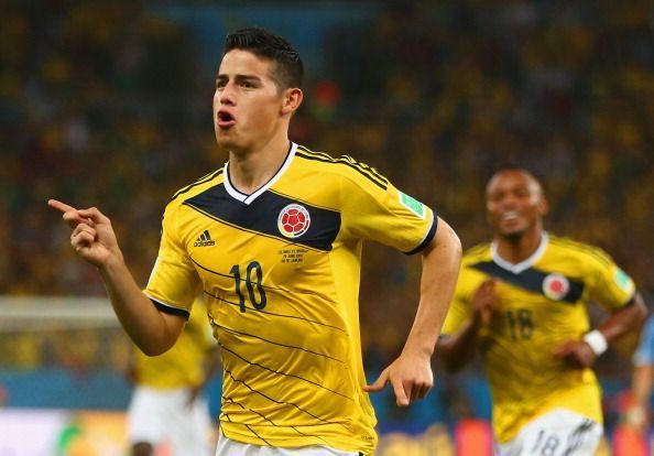 Rodr&Atilde;&shy;guez starred for Colombia at the 2014 FIFA World Cup Brazil