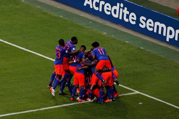 Colombia pulled off a famous 2-0 win over Argentina in the opening match of Group B