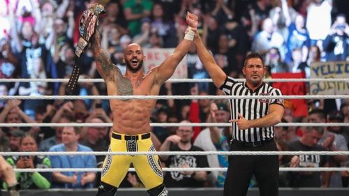 Ricochet winning the United States Championship