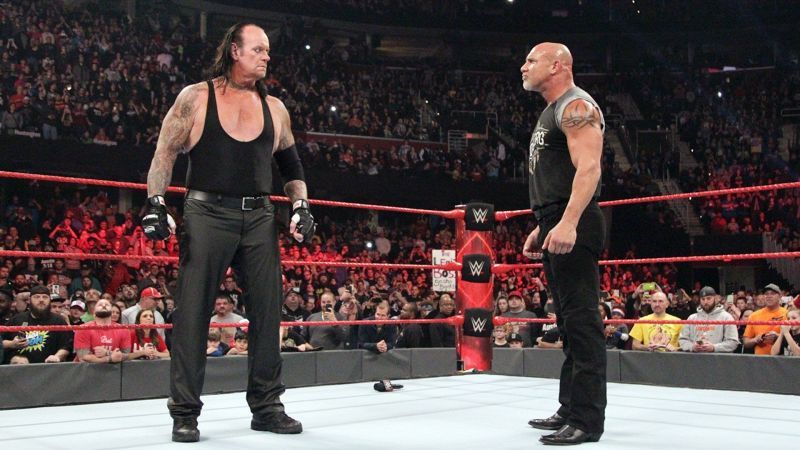 Image result for goldberg brock lesnar undertaker