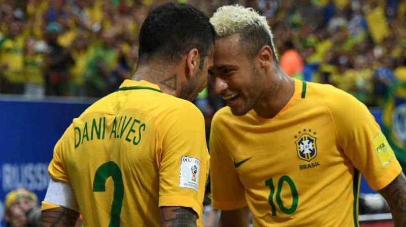 Dani Alves replaced Neymar as captain of Brazil for the Copa America