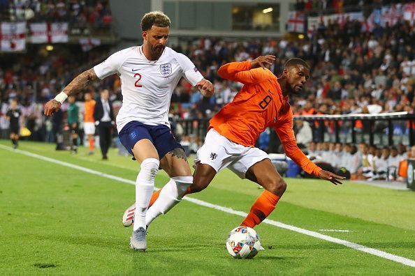 Kyle Walker is currently England's first choice right back