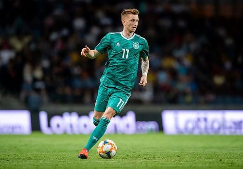 Marco Reus in action against Belarus