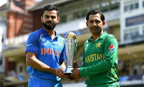 Virat Kohli and Sarfaraz Ahmed