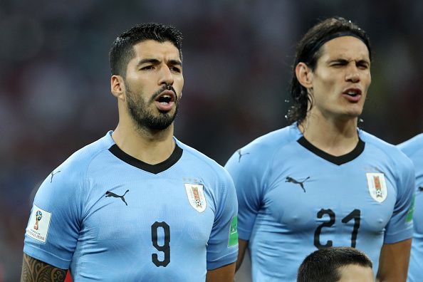 Suarez and Cavani are both expected to start for Uruguay