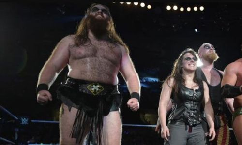 Killian Dain and Nikki Cross with SAnitY