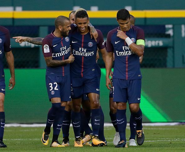 Dani Alves, Marquinhos and Silva have been playing together at PSG for three seasons now