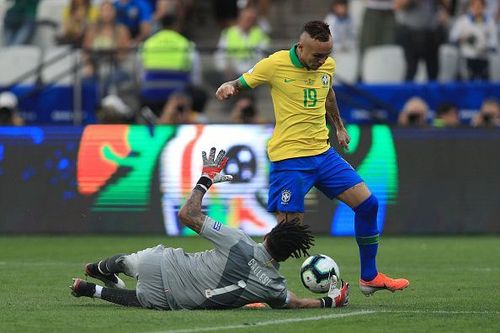 Gremio's Everton has stepped up brilliantly for Brazil in Neymar's absence