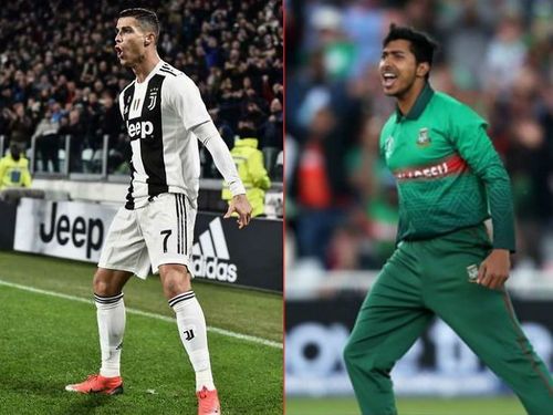 Soumya Sarkar imitated Cristiano Ronaldo's famous 'Siiii' goal celebration.