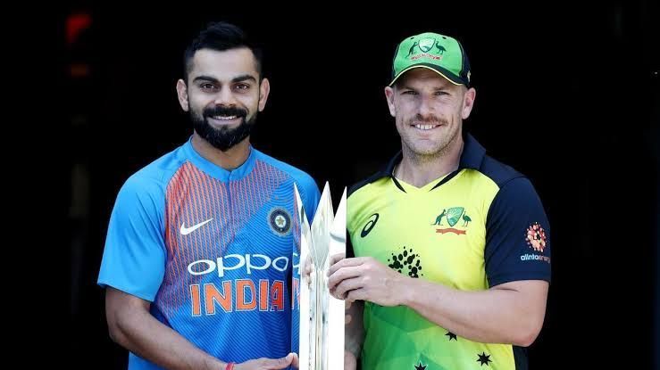 Aaron Finch and Virat Kohli