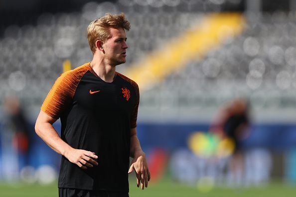 Matthijs de Ligt in the Dutch colours