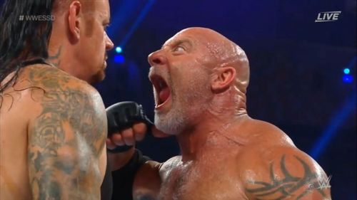 Goldberg mocking Taker