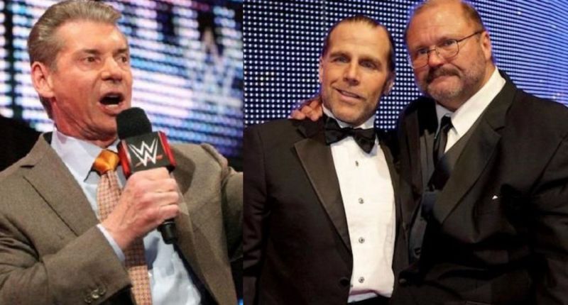 Vince McMahon, Shawn Michaels, and Arn Anderson