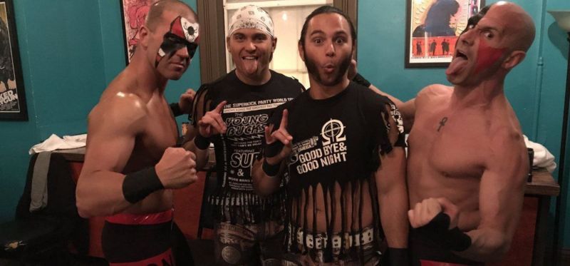 The Young Bucks, Christopher Daniels, and Frankie Kazarian
