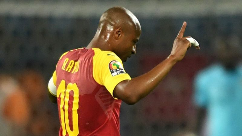 Andre Ayew scored Ghana&#039;s first goal against Benin.