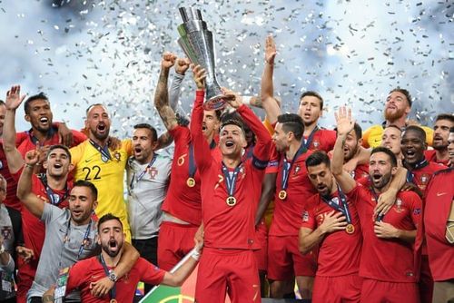 Ronaldo lifts the UEFA Nations League titleÂ 