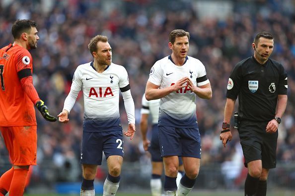 Christian Eriksen (left) and Jan Vertonghen (right)