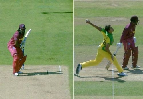 The ball before Chris Gayle's wicket was a no-ball