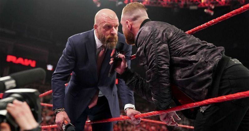 Triple H with Jon Moxley on Raw
