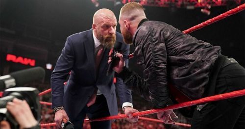 Triple H with Jon Moxley on Raw