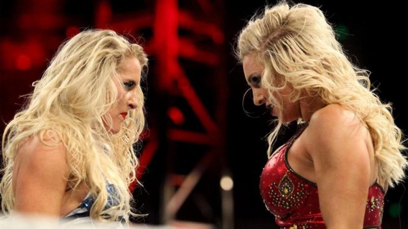 Will Charlotte Flair return to help Lacey Evans on Sunday night?