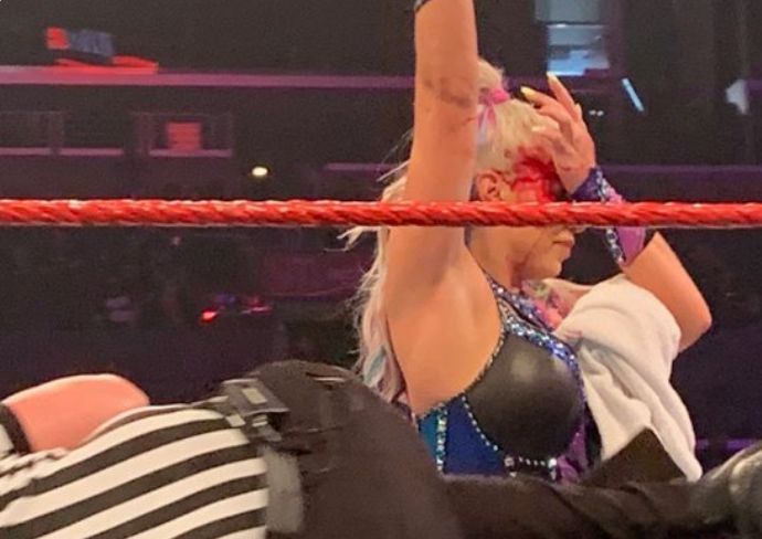 Dana Brooke busted open on Main Event tapings