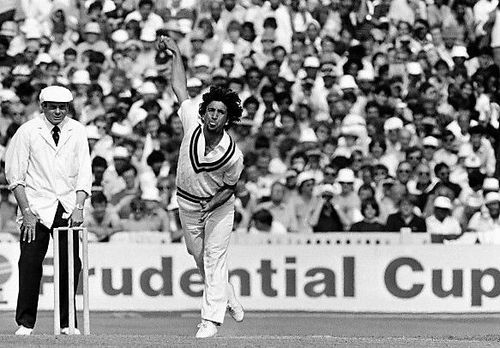 Abdul Qadir flights one in the 1983 World Cup.