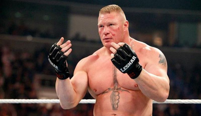 Lesnar goes into a different mode whee this happens