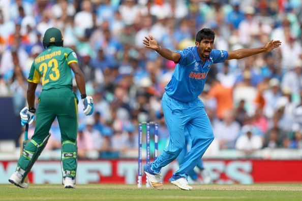 Jasprit Bumrah appealing