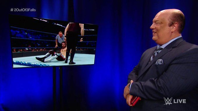 Paul Heyman surveys all the action happening on SmackDown Live