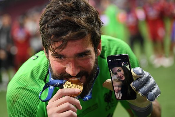Alisson made eight saves in the match.