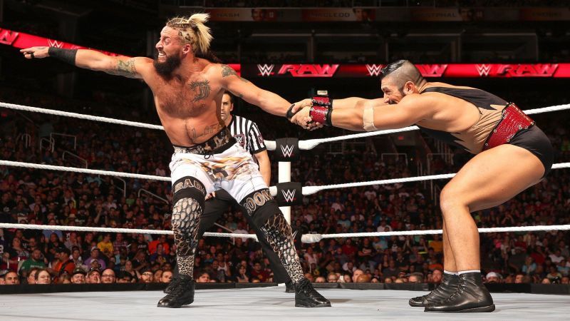 Gotch and Enzo competed in the WWE's tag team division both in NXT and the main roster, though the former Vaudevillain still has beef with Amore.